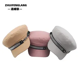 Navy Woolen Button Rope Army Cap for Men Women Autumn Winter — feature 29