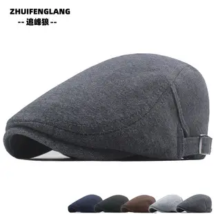 Navy Woolen Button Rope Army Cap for Men Women Autumn Winter — feature 6