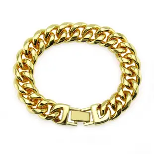 18K Gold Full Diamond Cuban Chain Bracelet for Men — feature 11