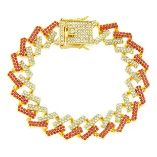 18K Gold Full Diamond Cuban Chain Bracelet for Men — feature 12