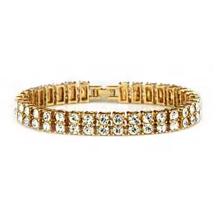 18K Gold Full Diamond Cuban Chain Bracelet for Men — feature 6