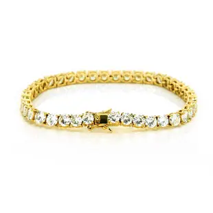 18K Gold Full Diamond Cuban Chain Bracelet for Men — feature 7