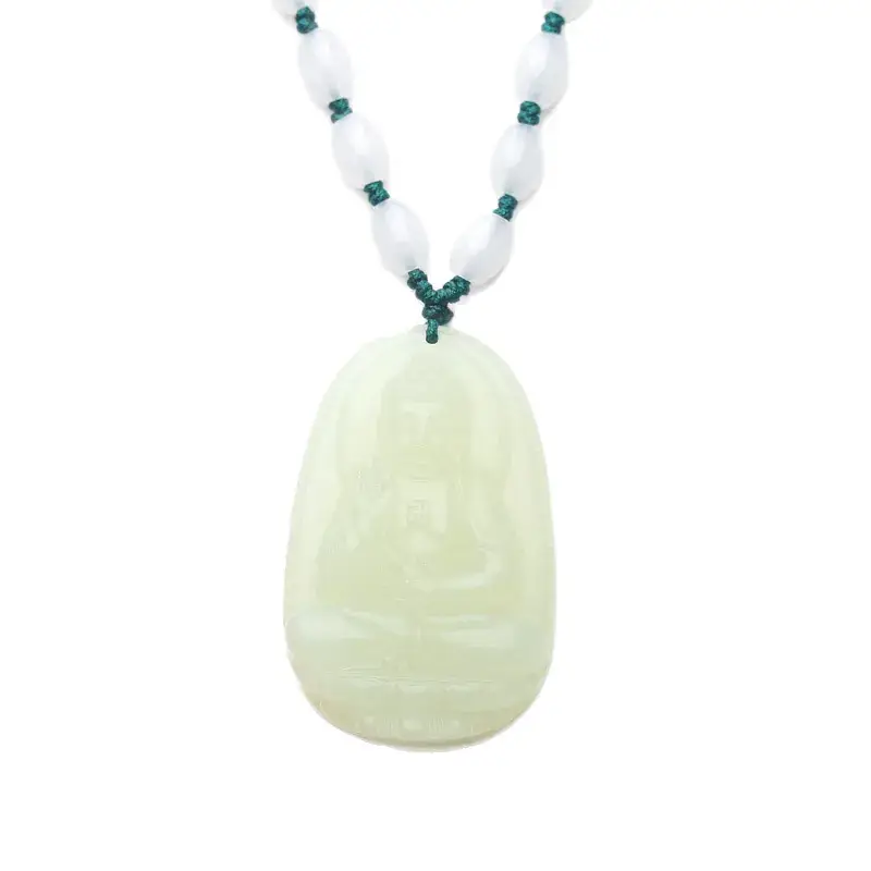Natural Hotan Jade Buddha Pendant Necklace 12 Zodiac 8 Patron Saint - Image 12