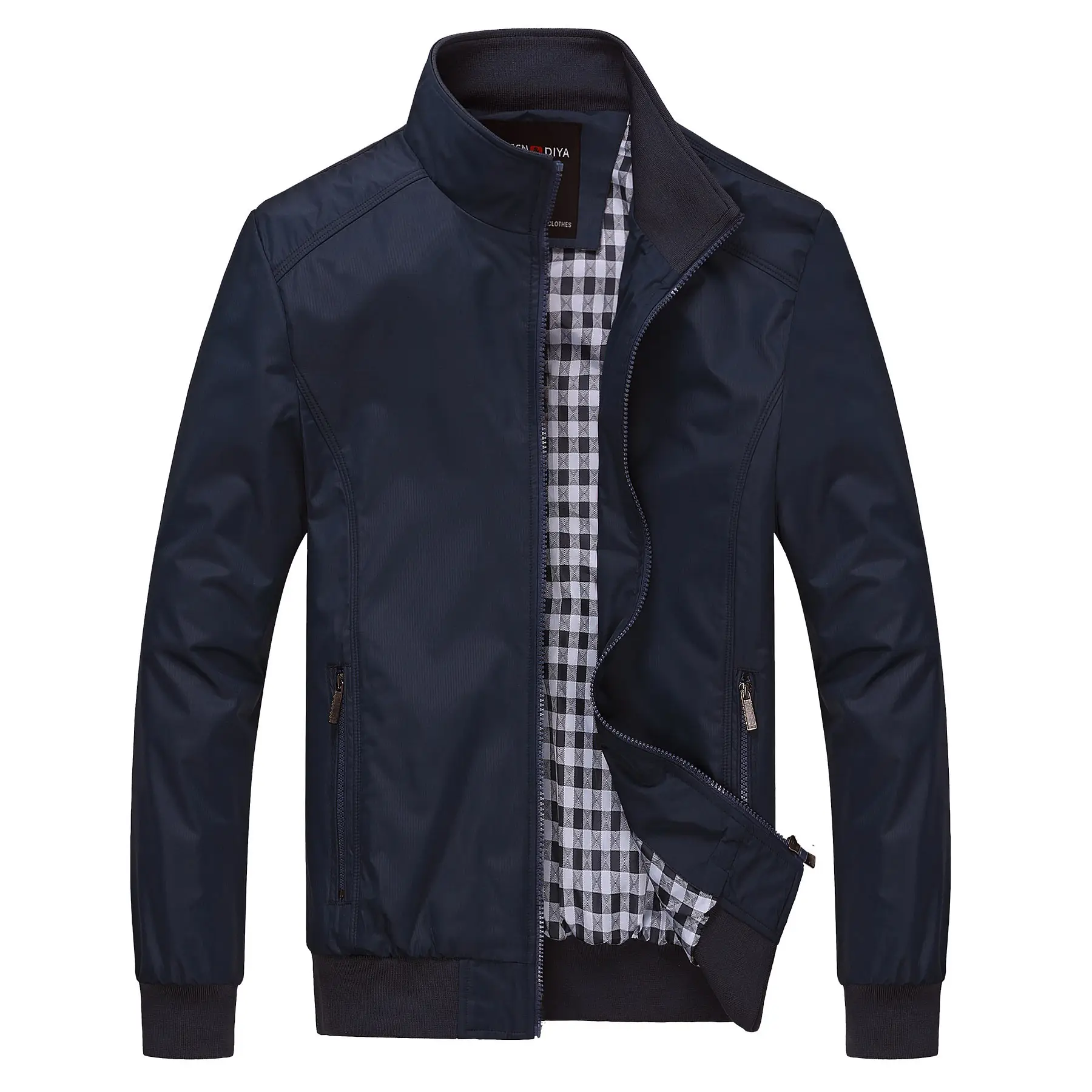 Black Thickened Business Men's Jacket Large Casual Loose