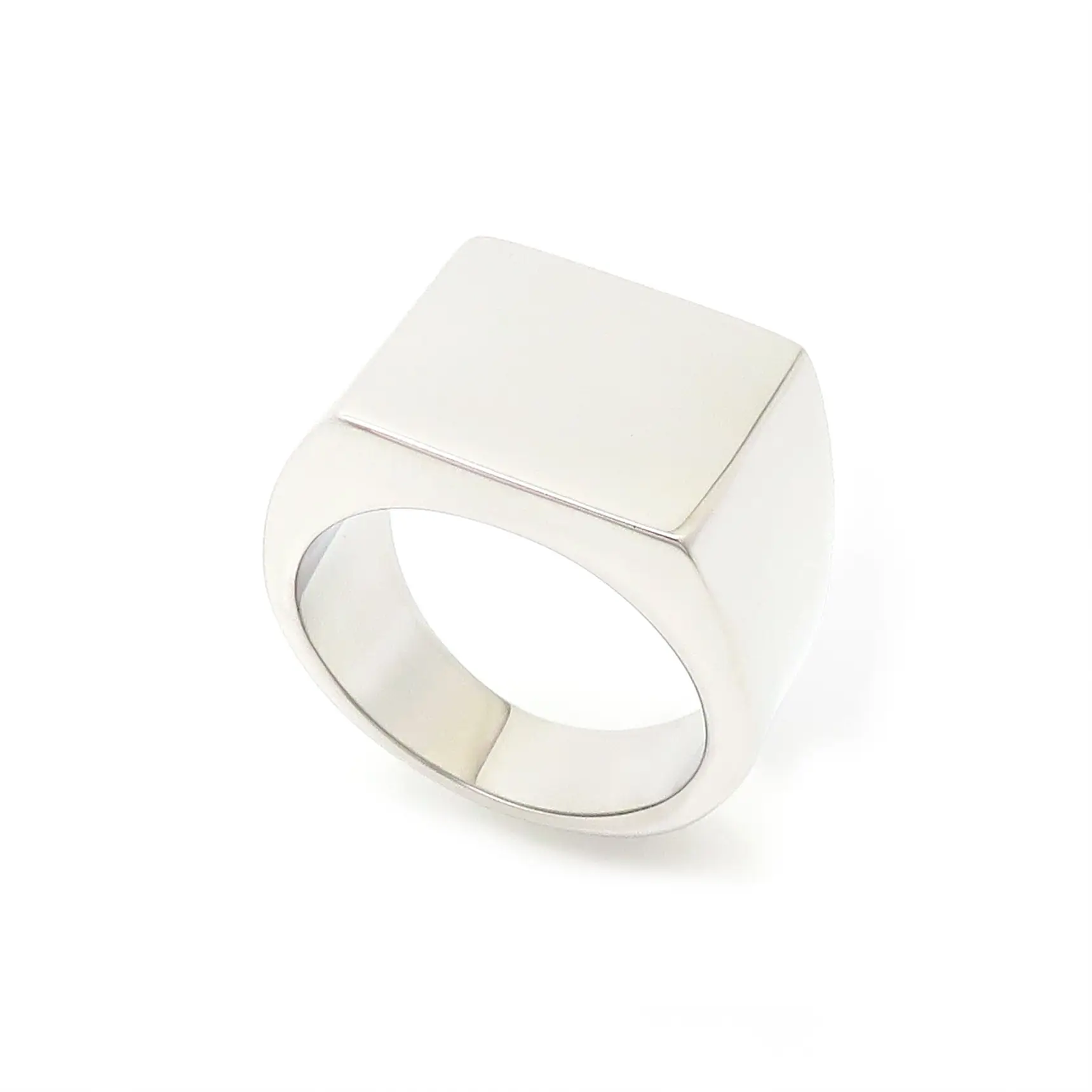 Golden Geometric Engraved Titanium Steel Ring 9.5mm - Image 12