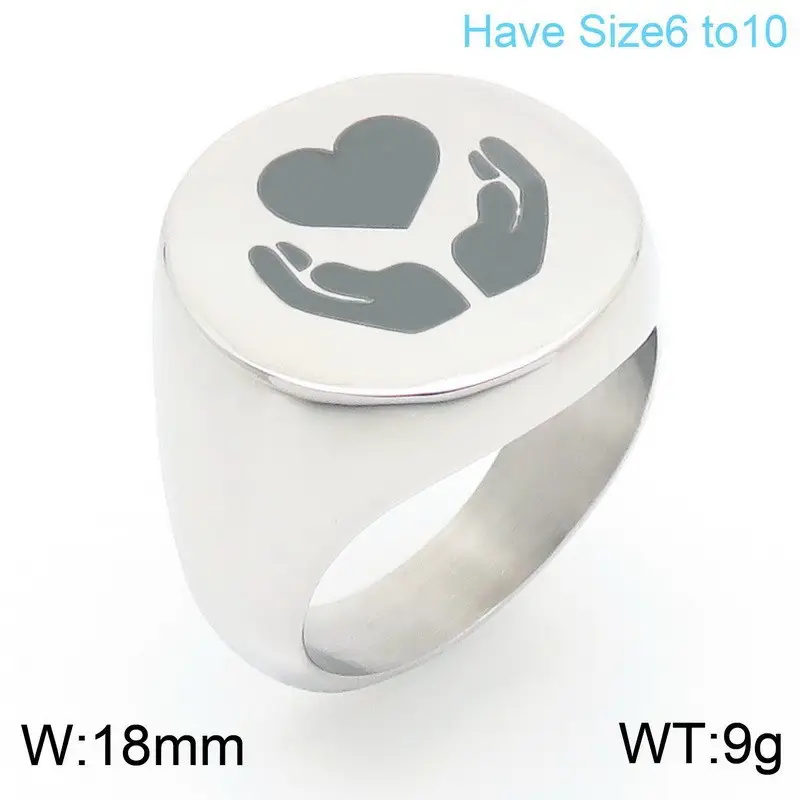 Golden Geometric Engraved Titanium Steel Ring 9.5mm - Image 26