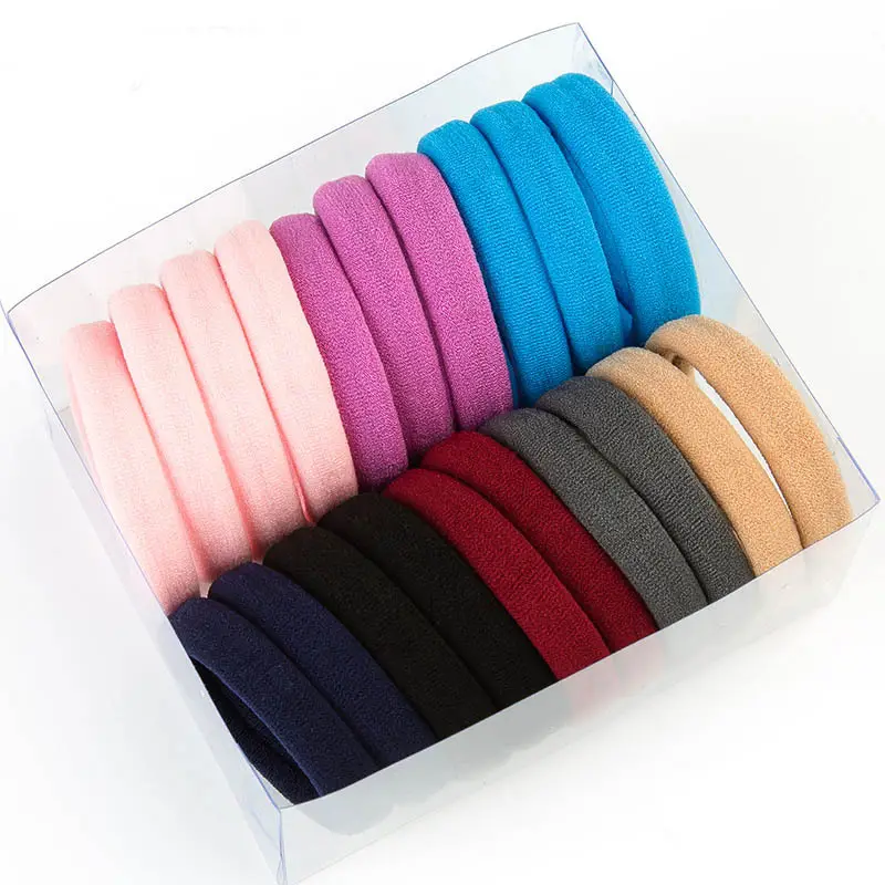 Seamless Rubber Hair Towel Band Black - Image 13