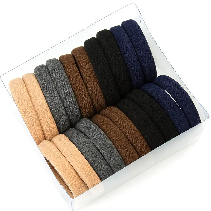 Seamless Rubber Hair Towel Band Black - Image 14