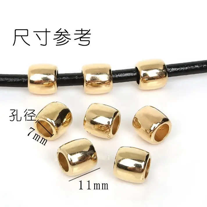 Gold Plated Plastic CCB Bucket Beads for DIY Jewelry - Image 5