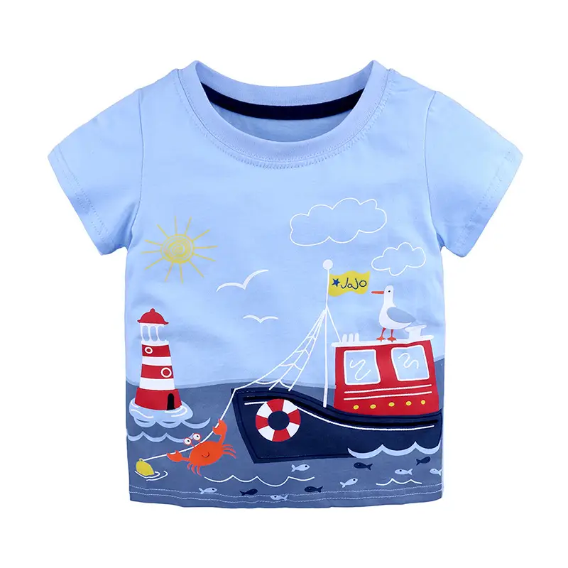 Children's Helicopter Striped T-Shirt Red White Boys 2026 - Image 24