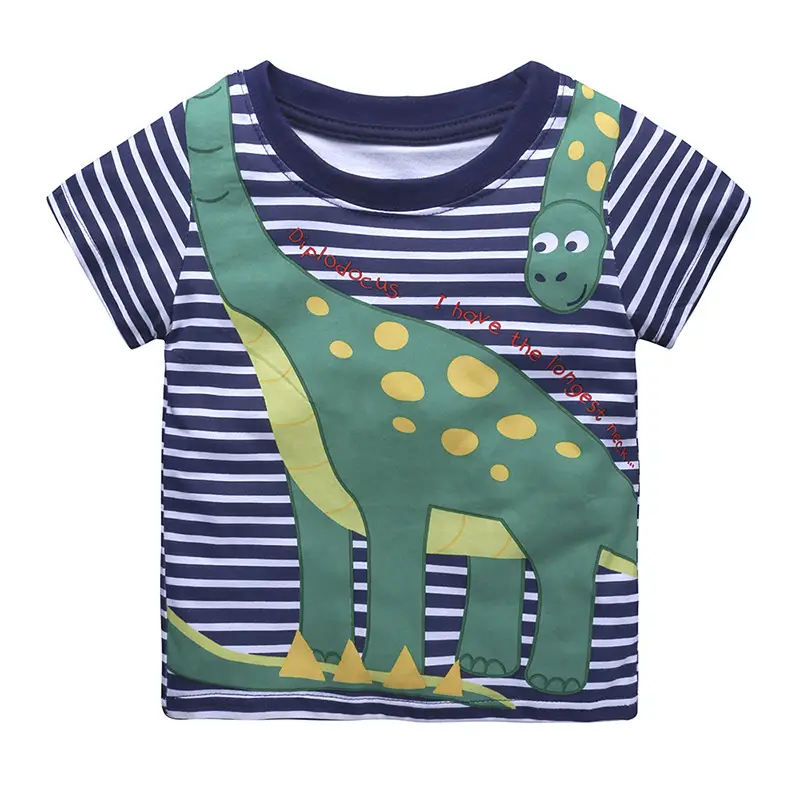 Children's Helicopter Striped T-Shirt Red White Boys 2026 - Image 5