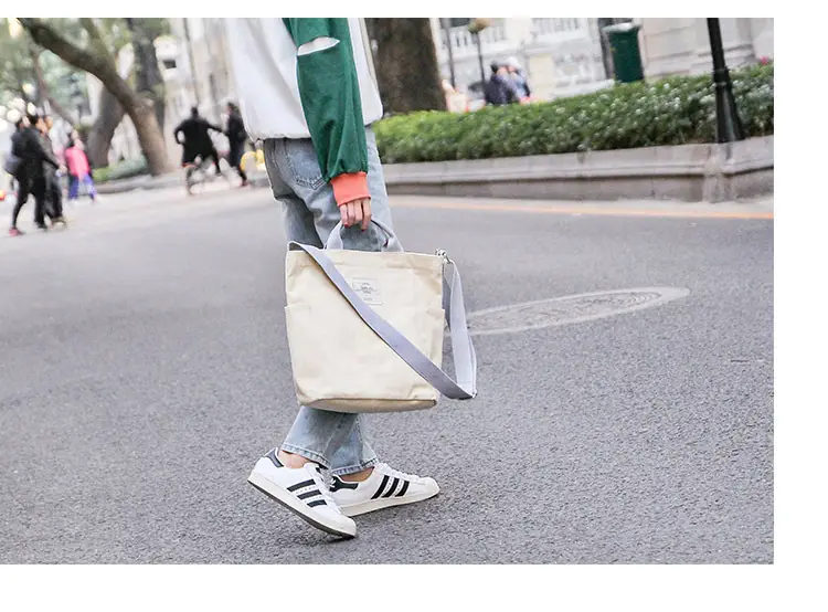 2026 Korean Style Canvas Bag for Women Solid Color Large Capacity — feature 18
