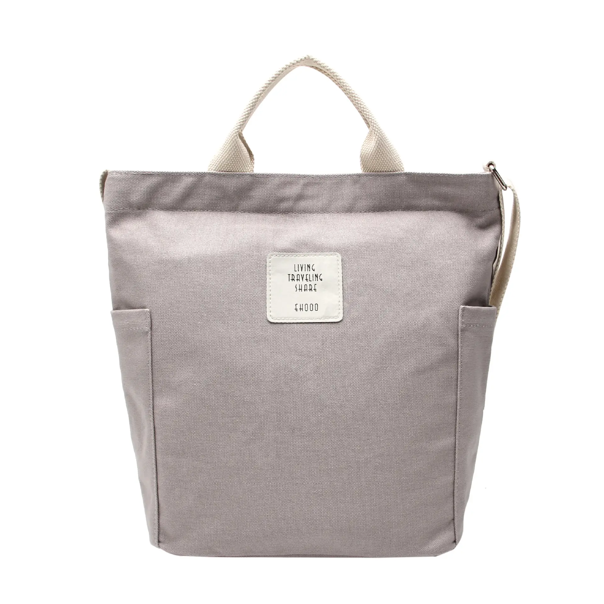 2026 Korean Style Canvas Bag for Women Solid Color Large Capacity - Image 6