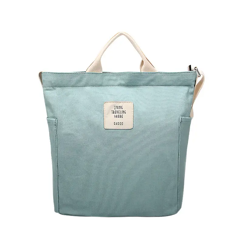 2026 Korean Style Canvas Bag for Women Solid Color Large Capacity - Image 7