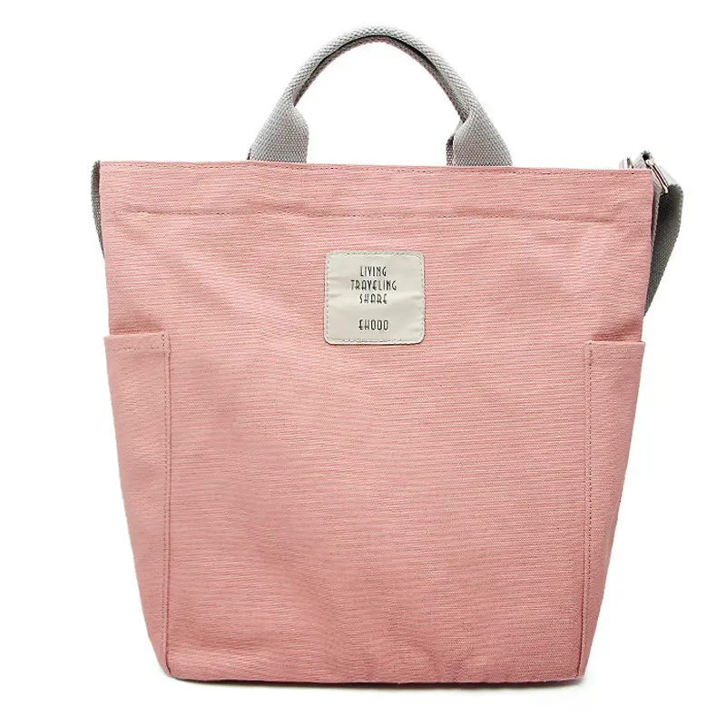 2026 Korean Style Canvas Bag for Women Solid Color Large Capacity - Image 8
