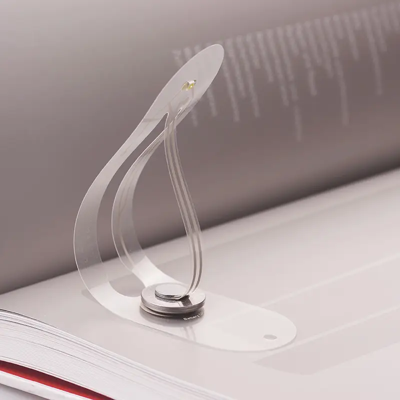 Transparent Bookmark Lamp with LED Night Light - Image 3