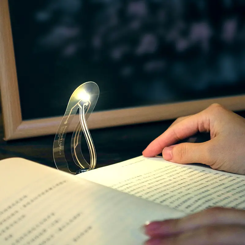 Transparent Bookmark Lamp with LED Night Light - Image 4
