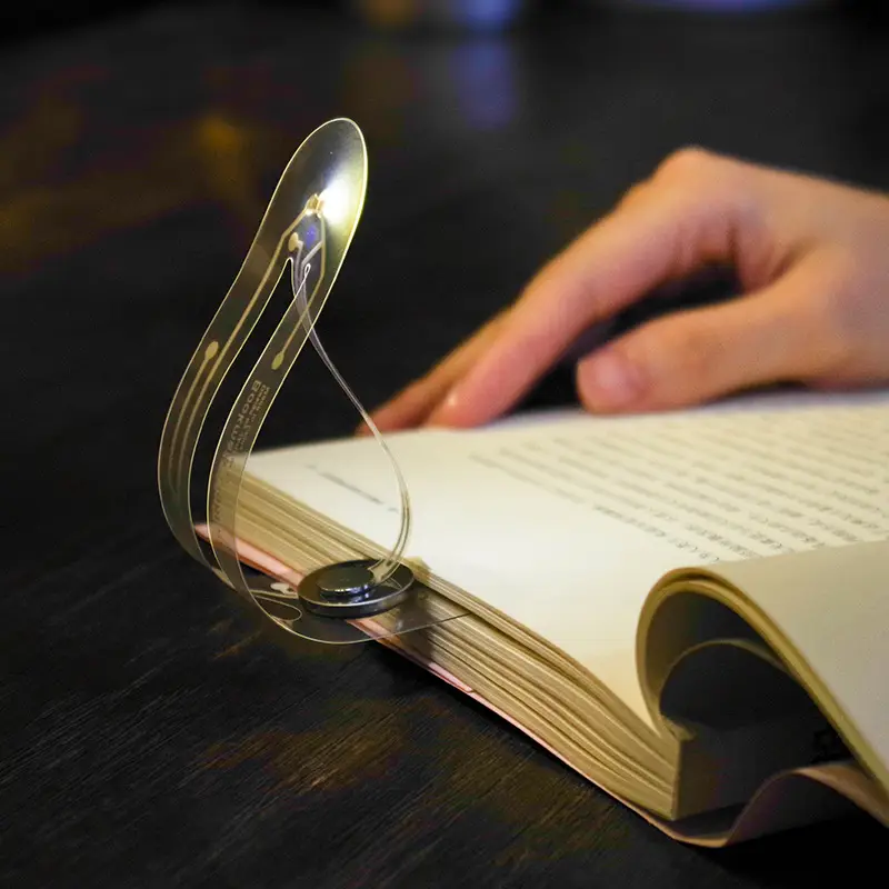 Transparent Bookmark Lamp with LED Night Light - Image 5