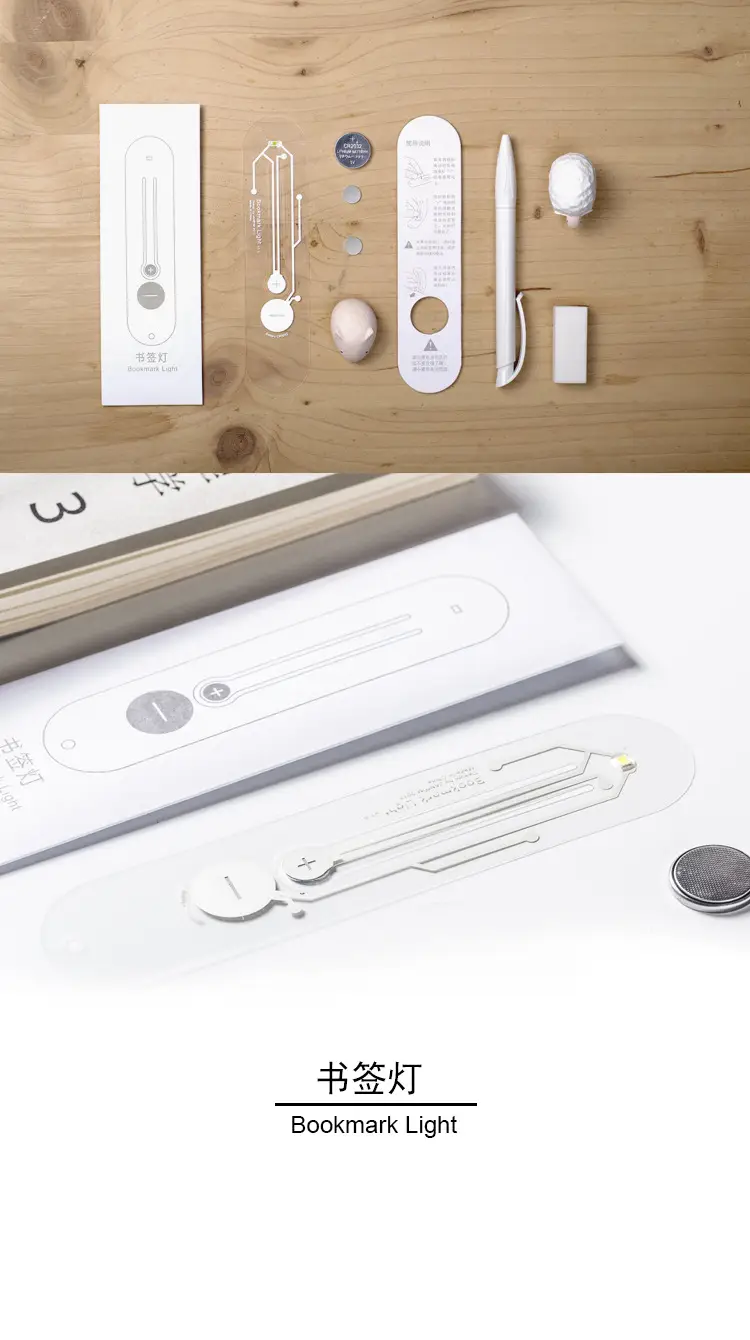 Transparent Bookmark Lamp with LED Night Light — feature 11