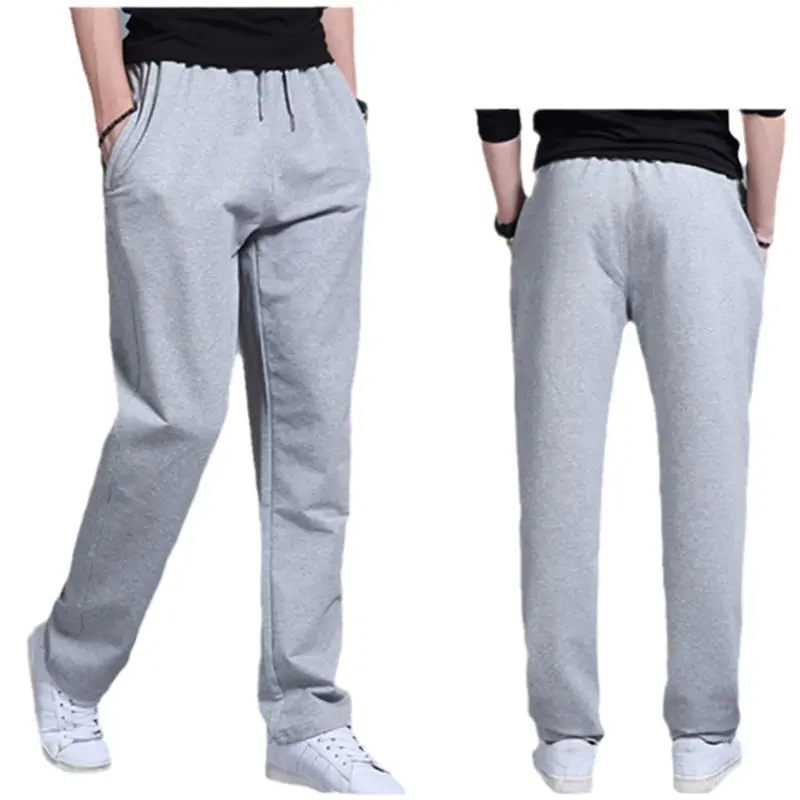 Men Navy Blue Loose Fit Sweatpants Plus Size