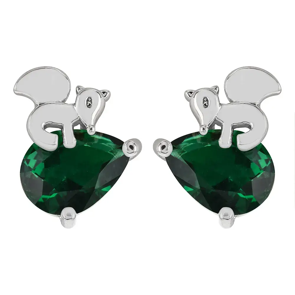 Zircon Squirrel Earrings for Women