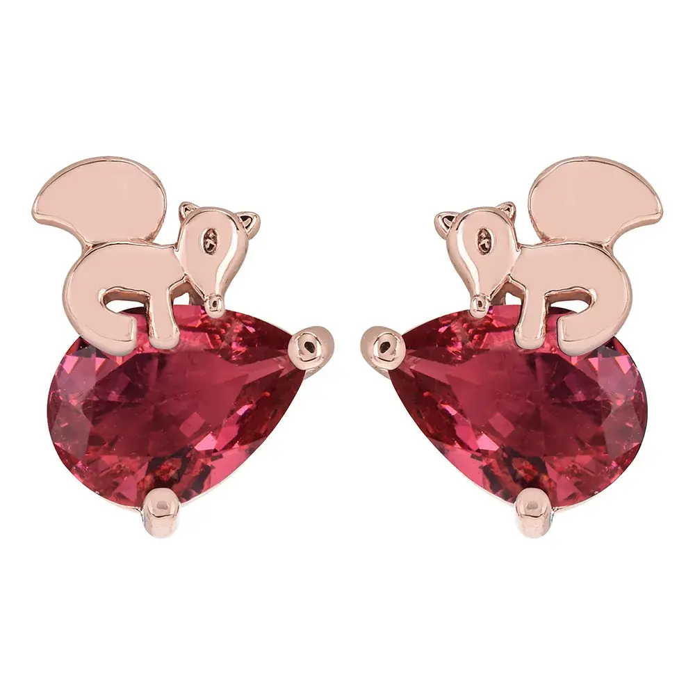 Zircon Squirrel Earrings for Women
