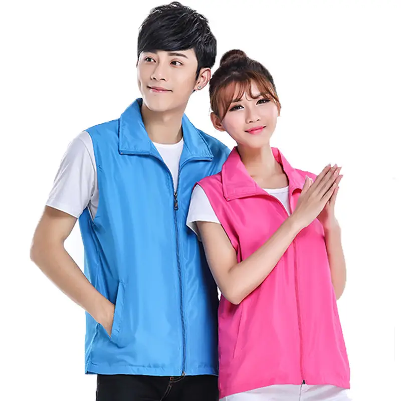 Light Blue Full Zip Vest for Women - Image 15