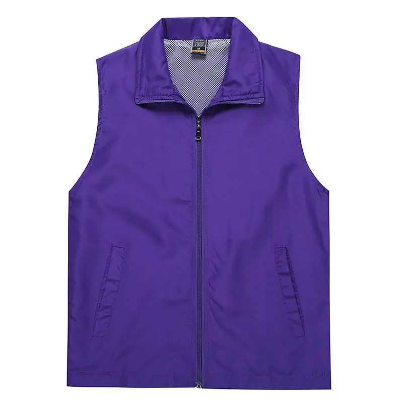 Light Blue Full Zip Vest for Women - Image 3
