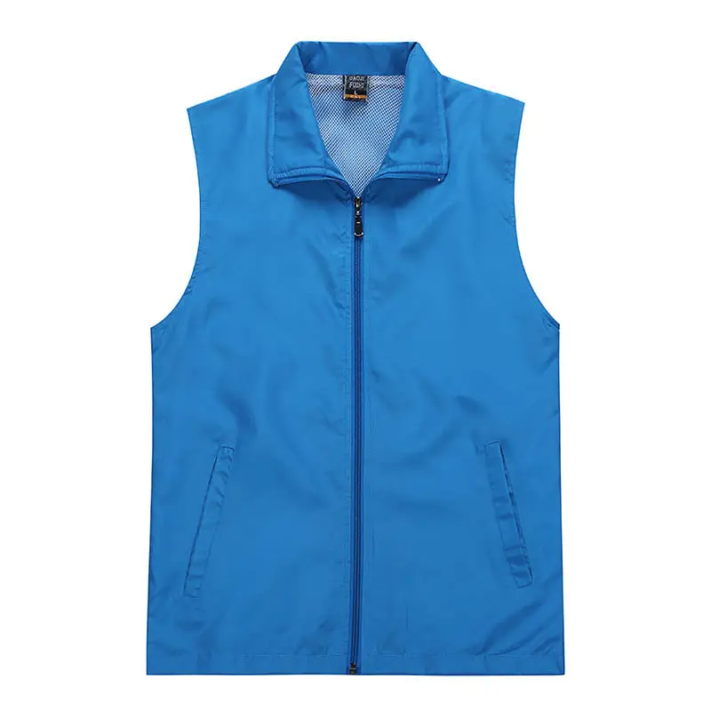 Light Blue Full Zip Vest for Women - Image 8