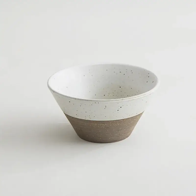 Japanese Stoneware Soup Bowl with Rope Handle
