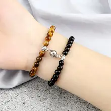 Black Matte Beads Bracelet Set for Men Women — feature 25