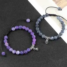 Black Matte Beads Bracelet Set for Men Women — feature 26