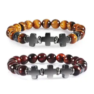 Black Matte Beads Bracelet Set for Men Women — feature 3