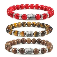Black Matte Beads Bracelet Set for Men Women — feature 35