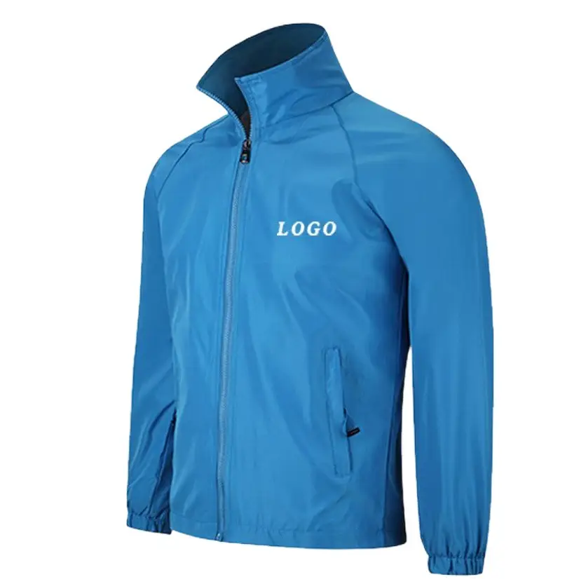 Autumn Winter Windbreaker with Printed Logo Sublimation