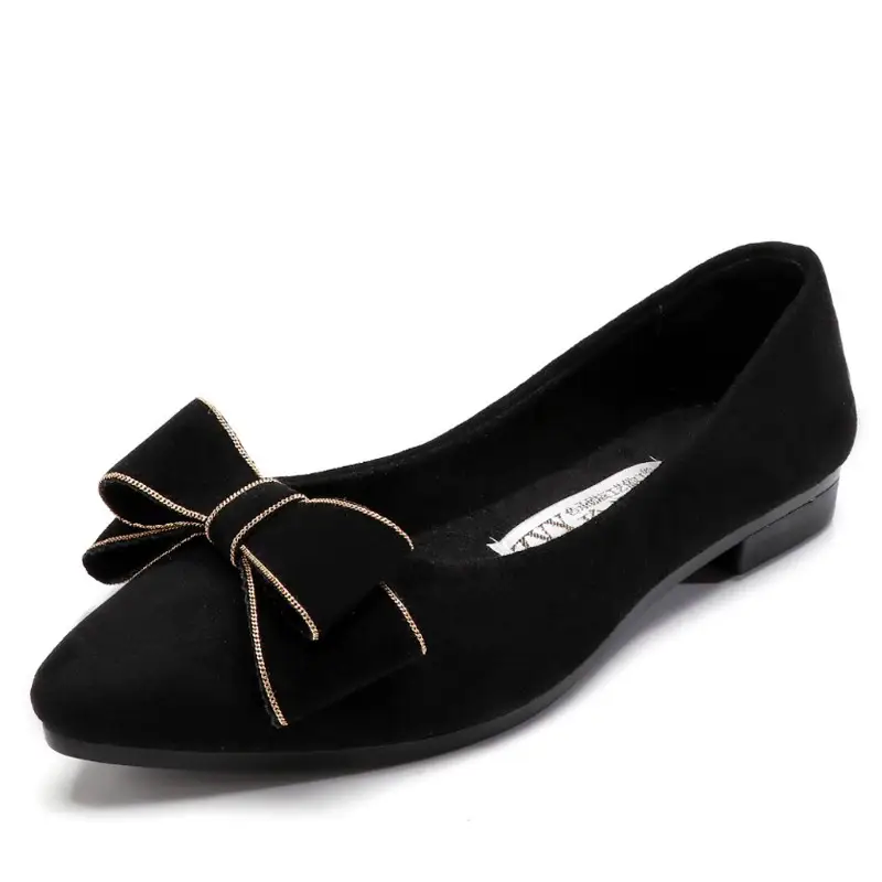 Spring and autumn new women's shoes sweet bow flat heel shallow mouth flat shoes women's old Beijing cloth shoes a generation of hair - Image 6