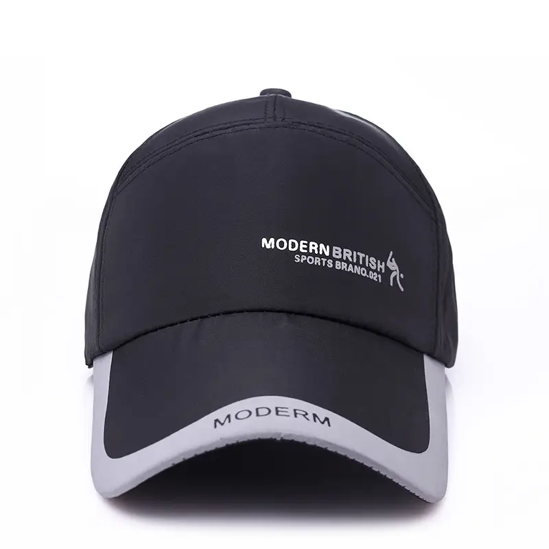 Men's Black Baseball Cap with White Trim - Image 7