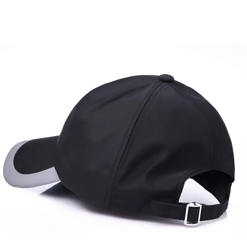 Men's Black Baseball Cap with White Trim - Image 9