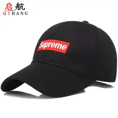 Men's Black Baseball Cap with White Trim — feature 17