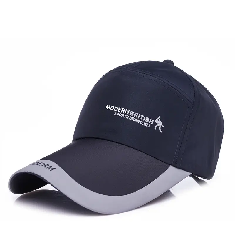 Men's Black Baseball Cap with White Trim - Image 2