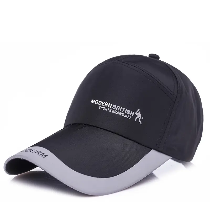Men's Black Baseball Cap with White Trim - Image 4