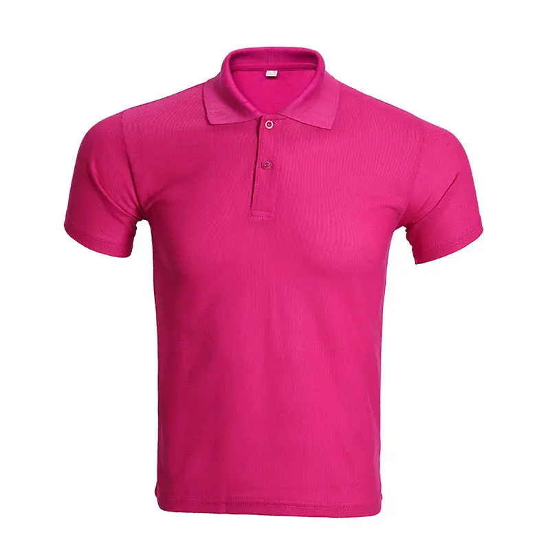 Blue Polo Shirt Short Sleeve Lapel Work Clothes - Image 11