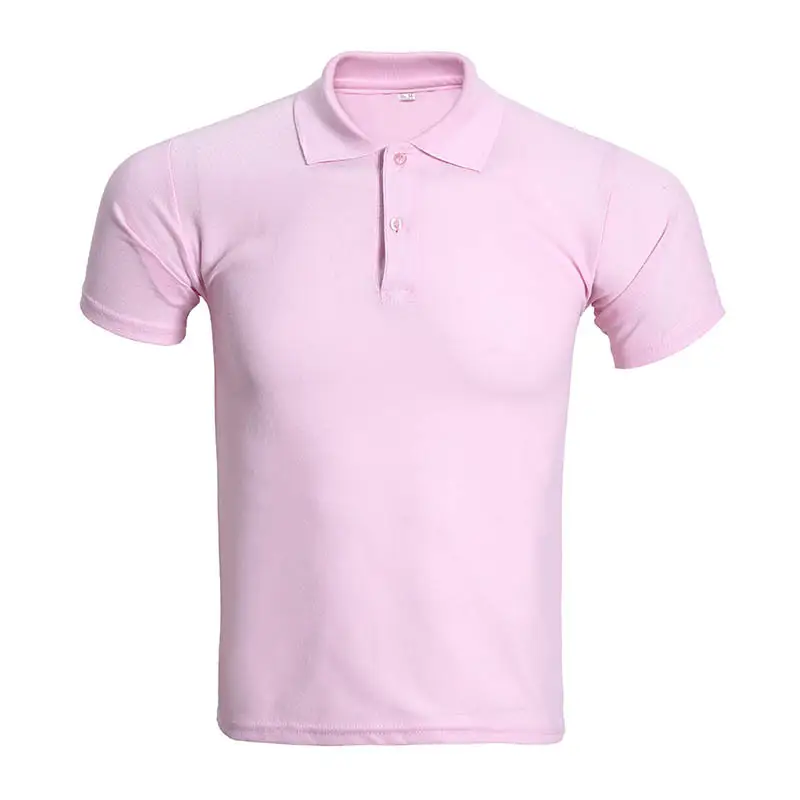 Blue Polo Shirt Short Sleeve Lapel Work Clothes - Image 2