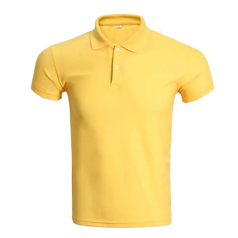 Blue Polo Shirt Short Sleeve Lapel Work Clothes - Image 6