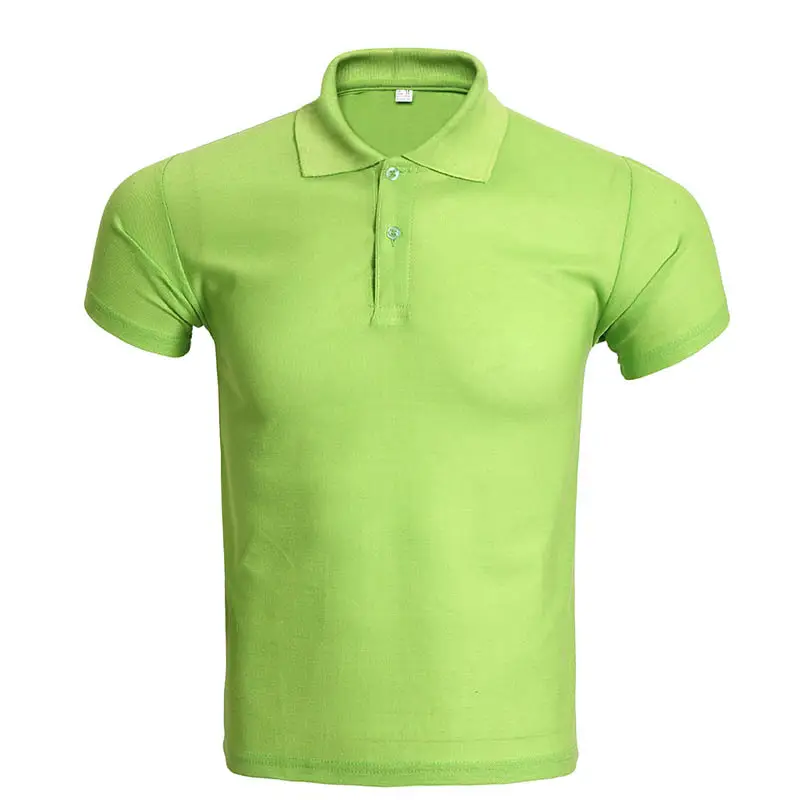 Blue Polo Shirt Short Sleeve Lapel Work Clothes - Image 9