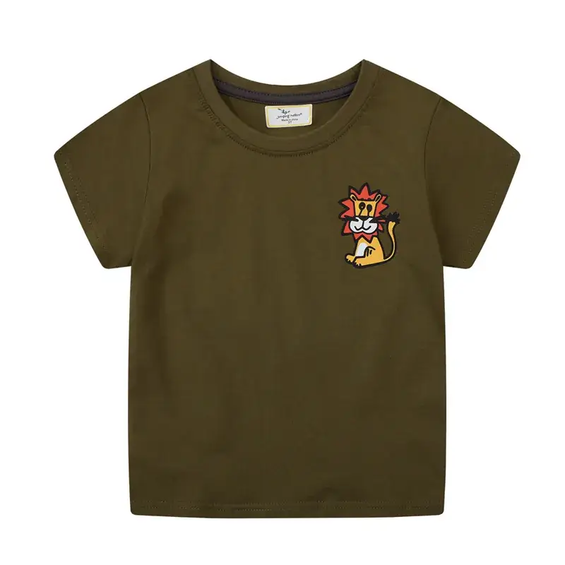 Factory Wholesale Boys T-Shirt Olive Green 2024