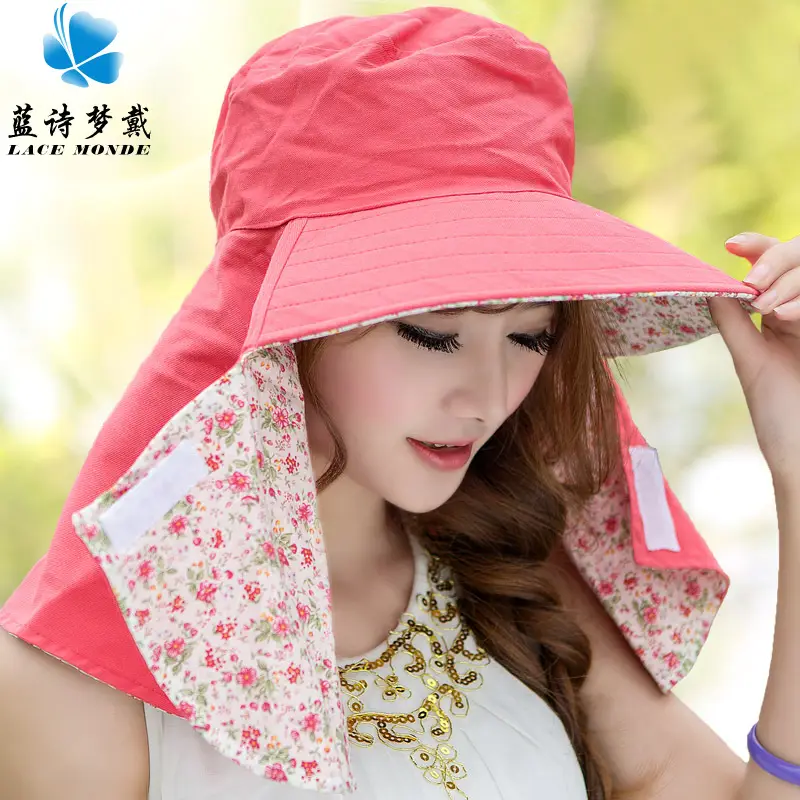 Women's Korean Style Sun Hat with UV Protection - Image 2