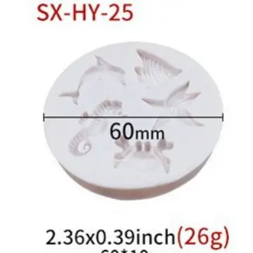 Sanxin Fishtail Flip Sugar Silicone Mold 64mm - Image 11
