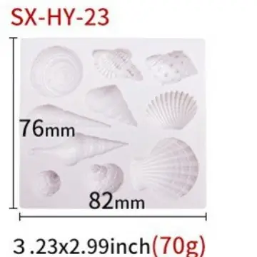 Sanxin Fishtail Flip Sugar Silicone Mold 64mm - Image 12