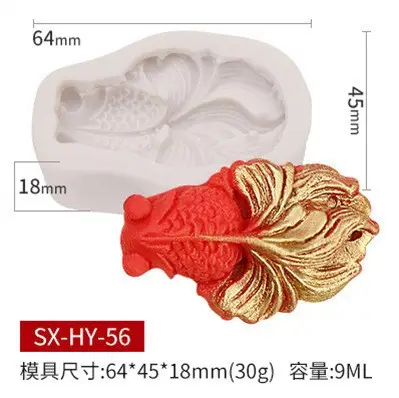 Sanxin Fishtail Flip Sugar Silicone Mold 64mm - Image 14